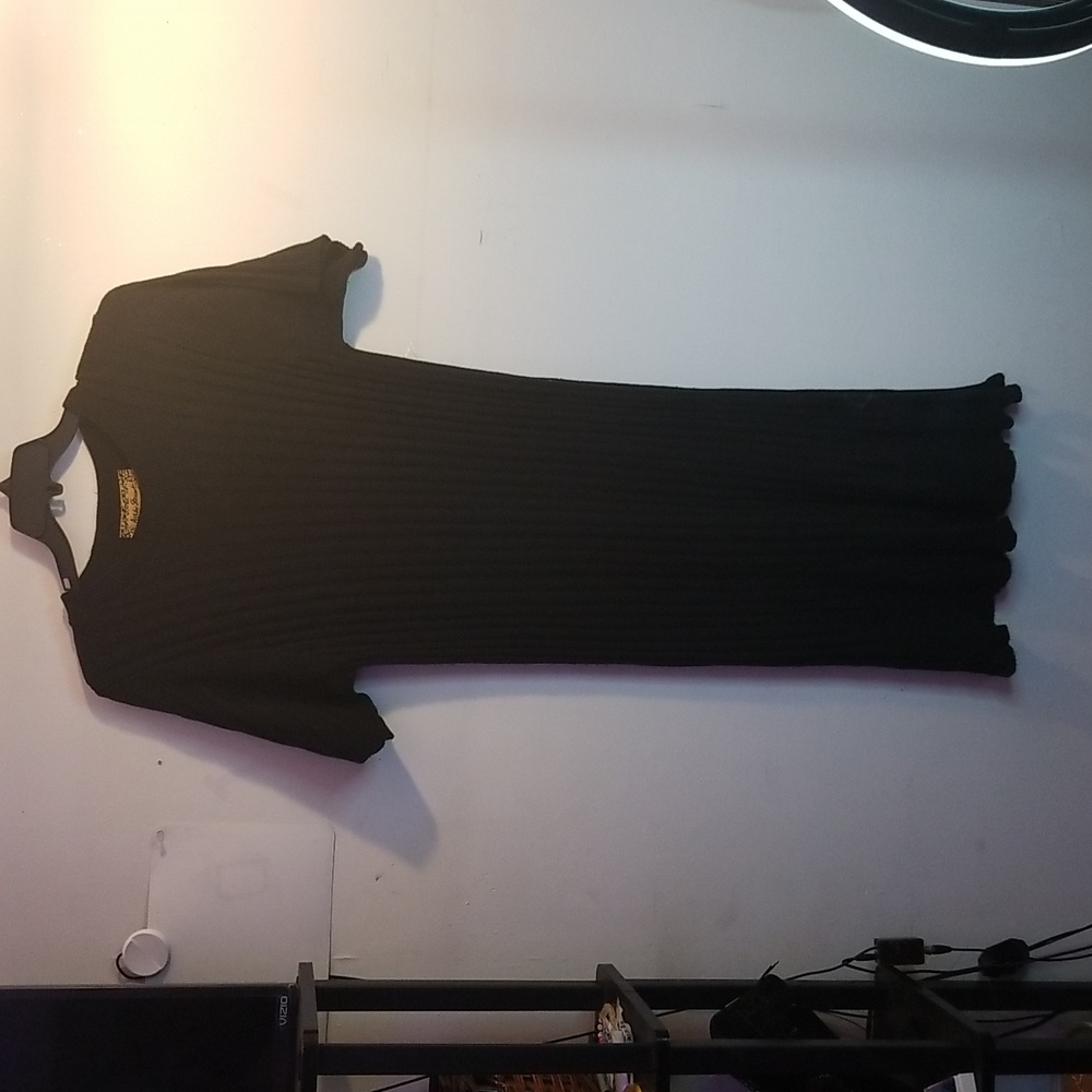 Women's black knit dress size med